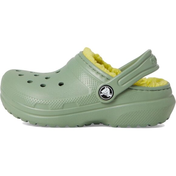 NEW CROCS Toddler Sizes C7-C10 Classic Lined Clogs - Moss - Picture 3 of 6